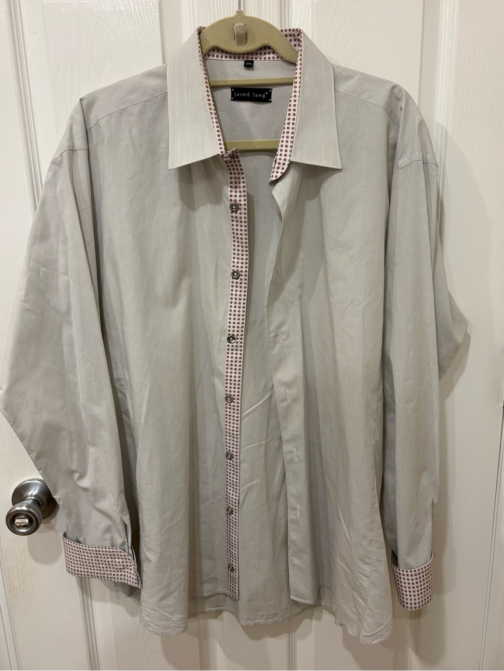 Jared Lang Long Sleeve Button Down Shirt Mens 2XL Flip Cuff